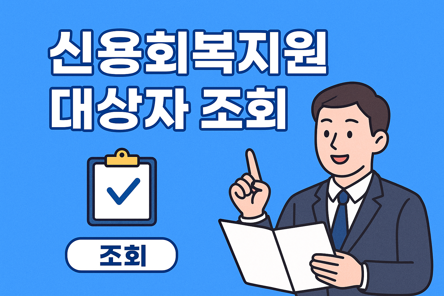 신용회복지원 대상자 조회
