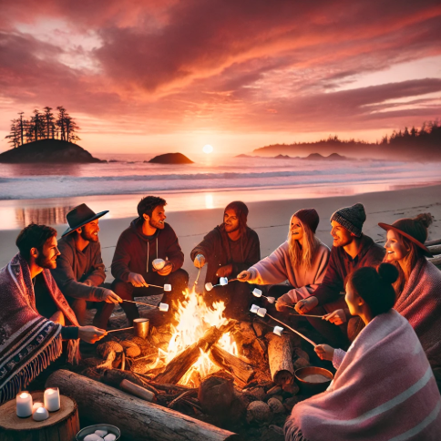 토피노 친구들과 여행 사진