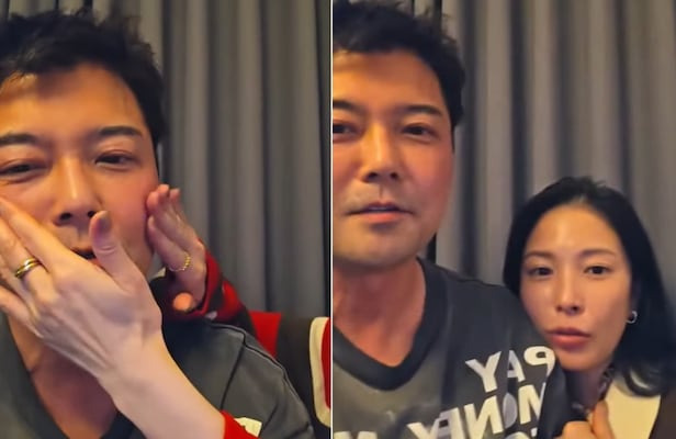 지난 5일 밤 인스타그램 라이브 방송을 진행한 방송인 전현무와 가수 보아./유튜브