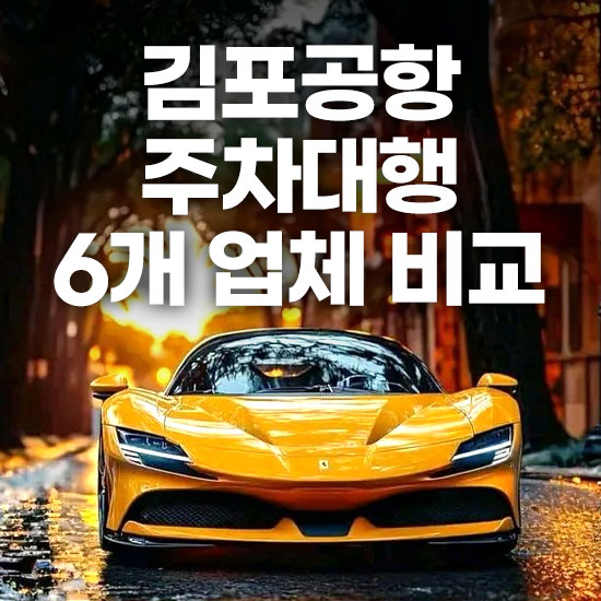 김포공항 주차대행 6개 업체 예약 후기