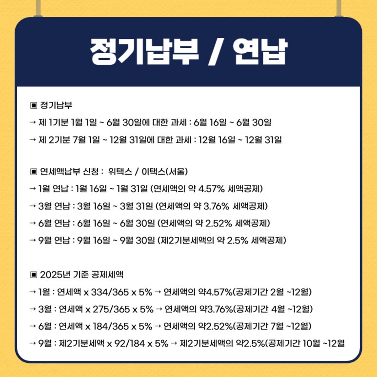 자동차세 납부 방법, 시기, 할인 정보