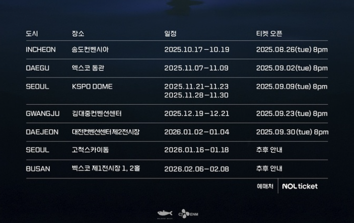 2025 임영웅 전국투어콘서트 IM HERO 일정총정리