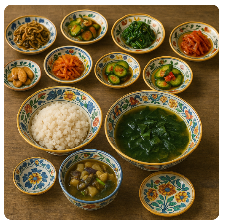 들깨 미역국 정식 사진