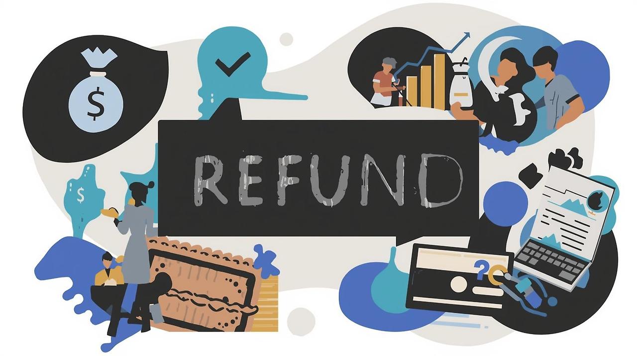 세금 환급을 나타내는 인포그래픽 이미지