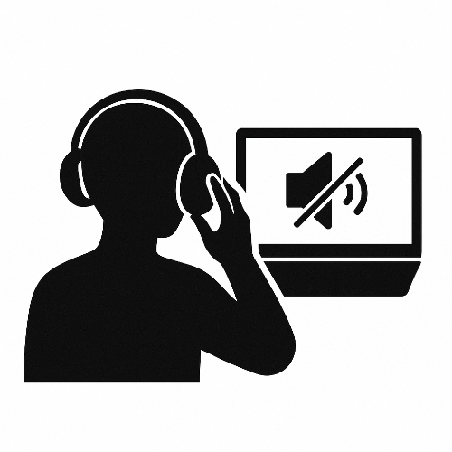 이미지 1. 헤드셋에서 소리가 안 남