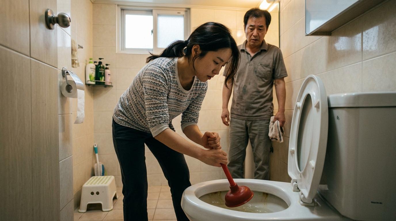 변기 뚫는 방법