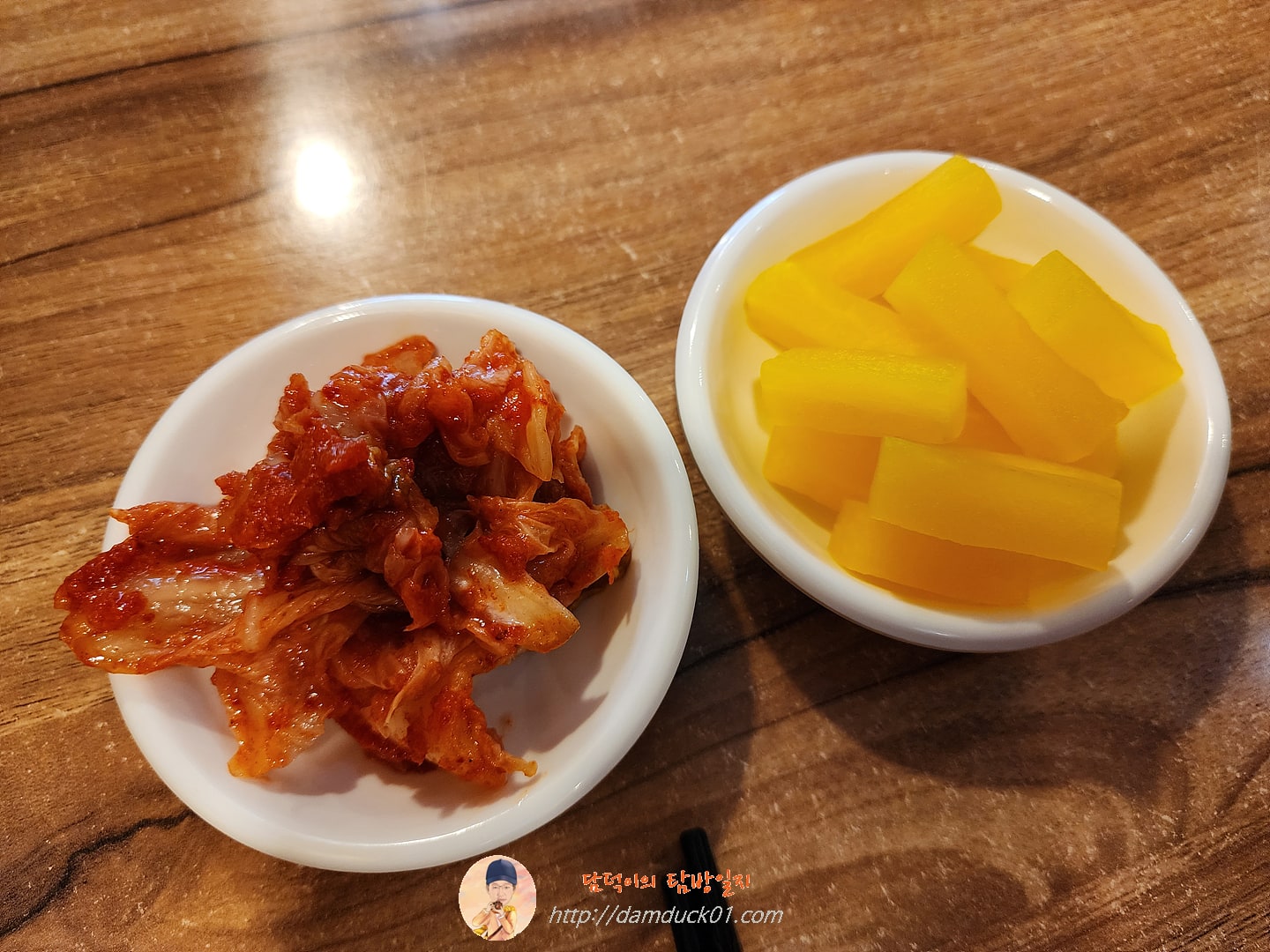 교다이라멘 반찬