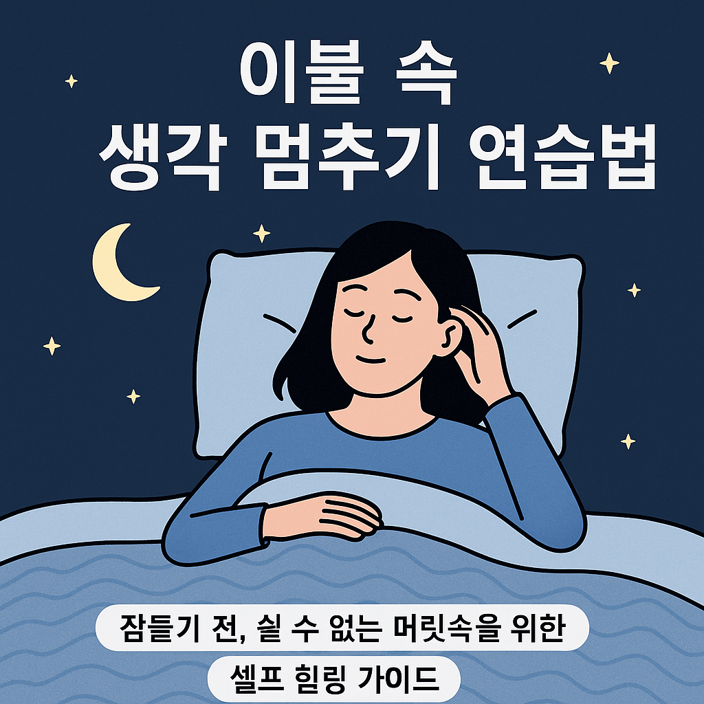 이불 속 생각 멈추기 연습법