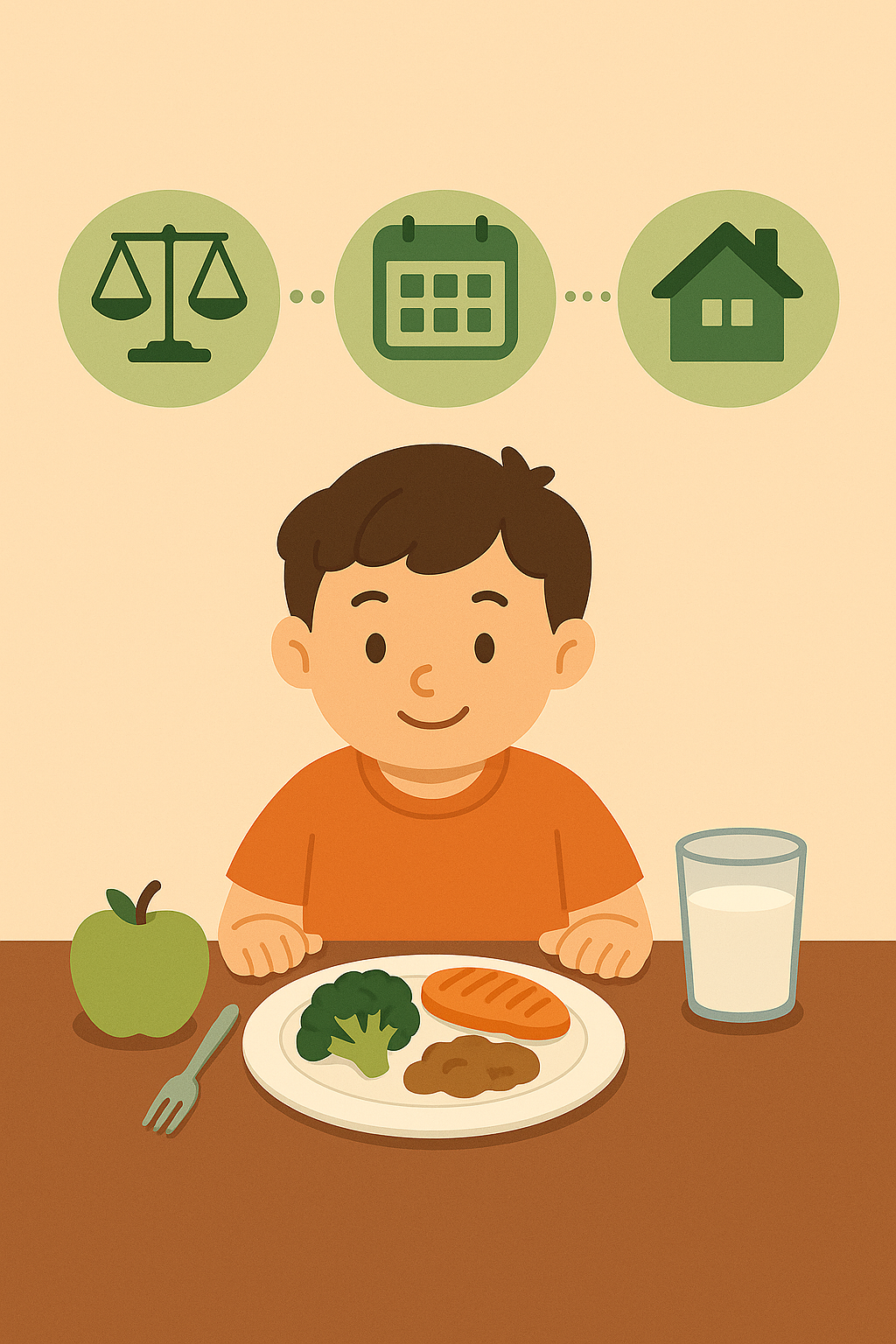 아동 비만 예방을 위한 올바른 식습관 이미지