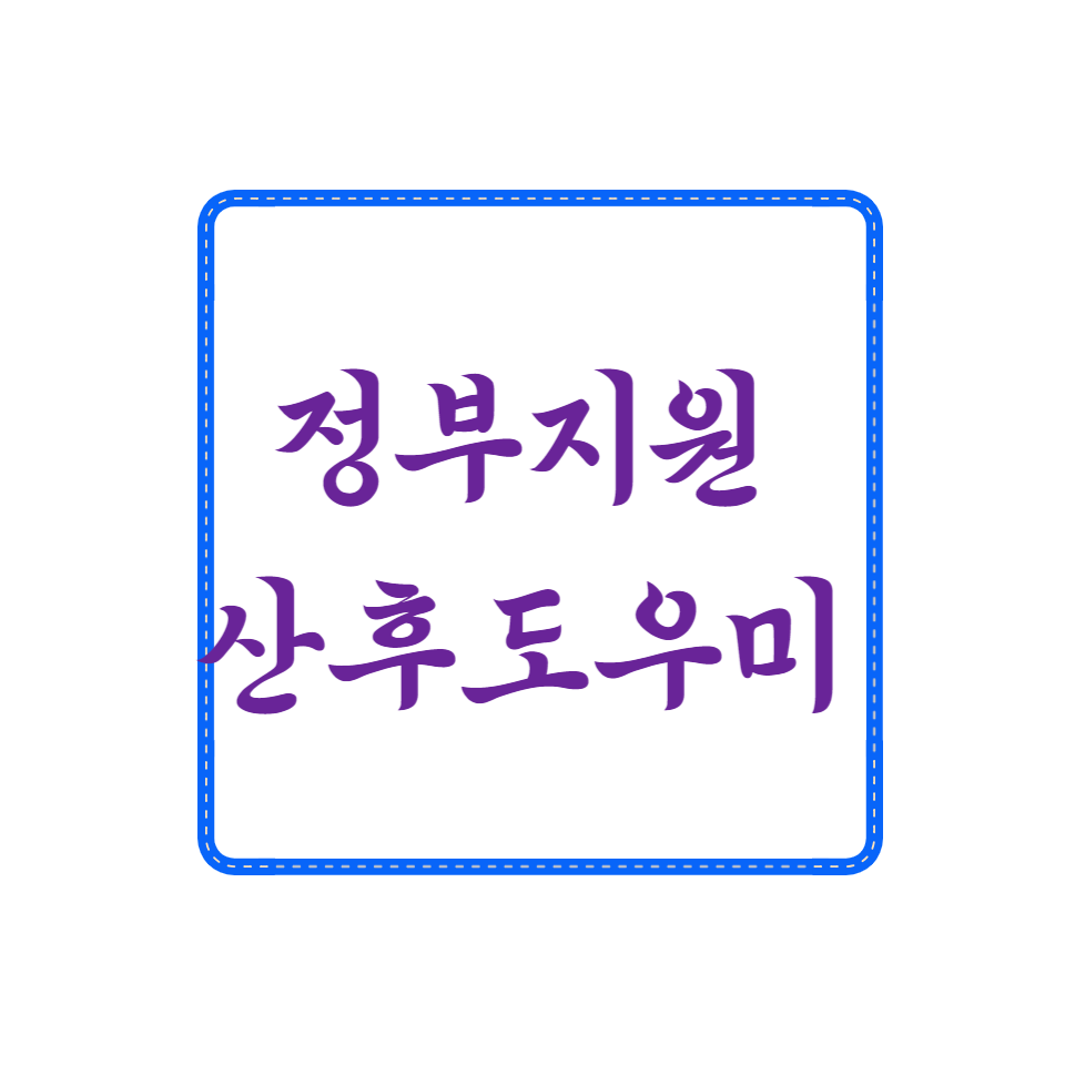 정부지원 산후도우미