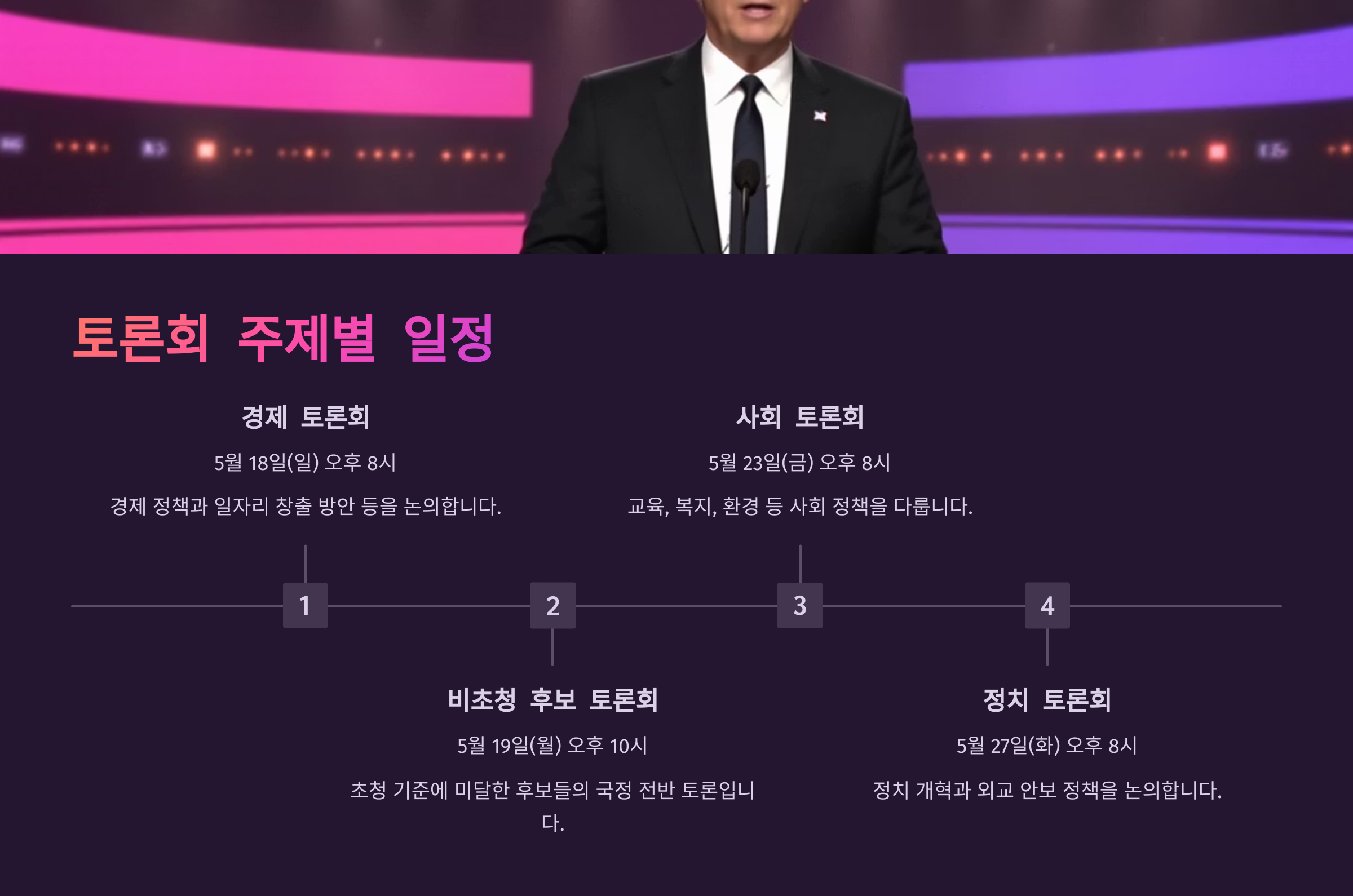 2025 대선 후보 토론회 일정·중계·시청 방법 총정리