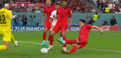 김영권 선수의 동점골