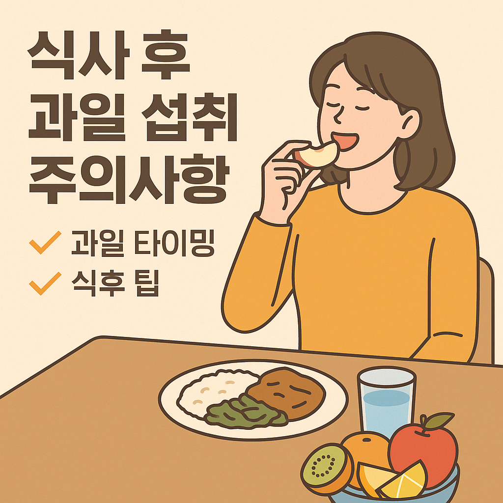 과일 섭취 주의사항