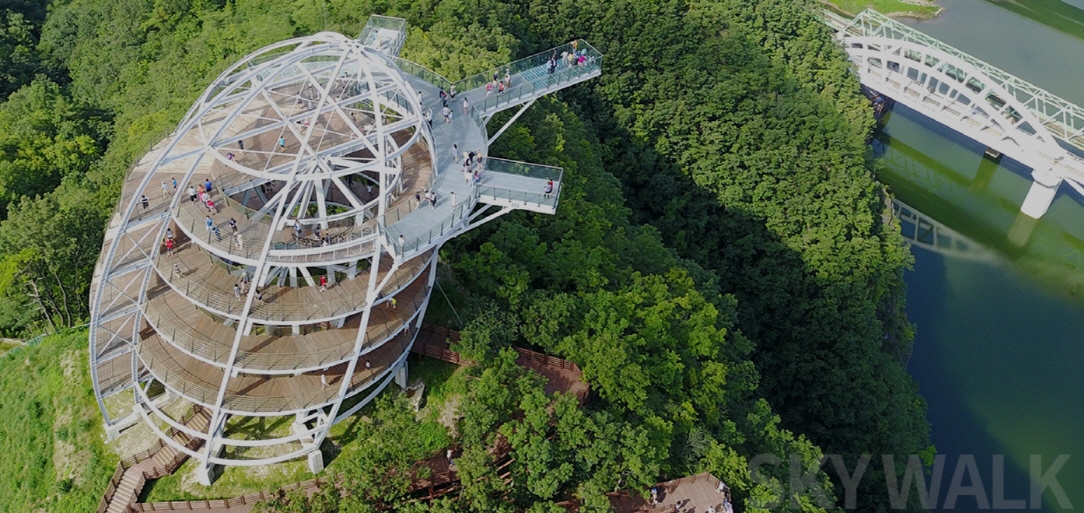 단양여행&amp;#44; 만천하스카이워크 드론샷