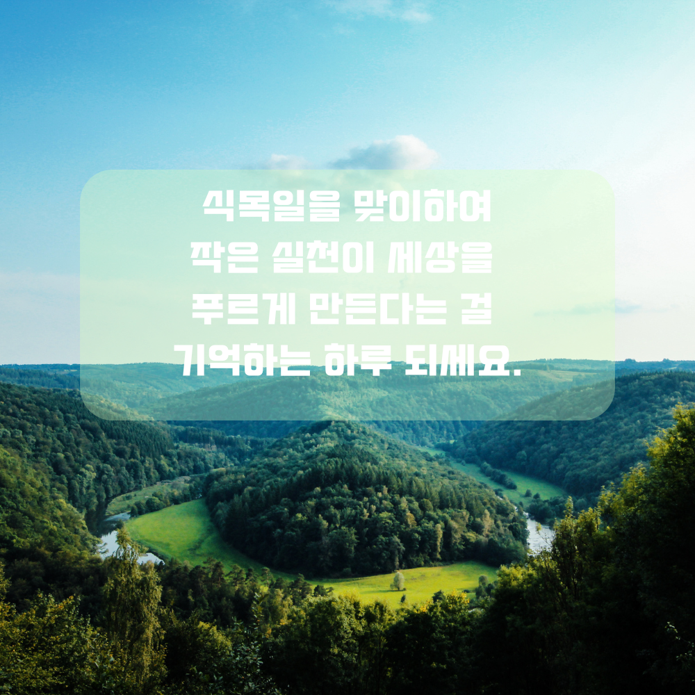 4월 인사말 식목일 인사글귀 좋은 글 문구 나무 숲 사진 이미지 모음집