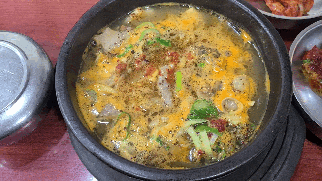 백암왕순대-순대국-새우젓