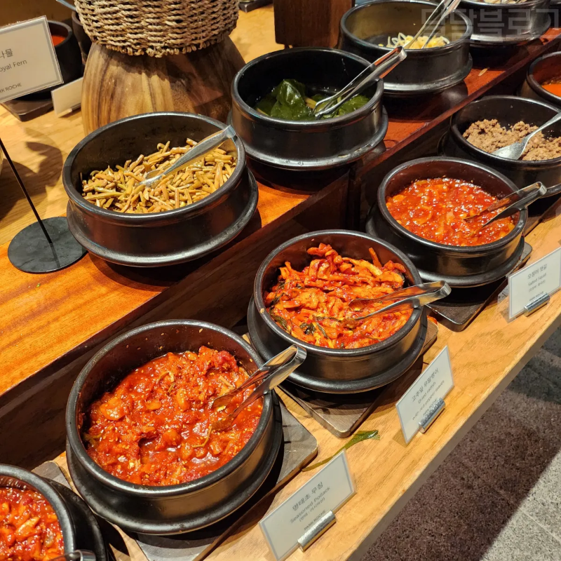 정선-파크로쉬-조식-젓갈-한식-반찬