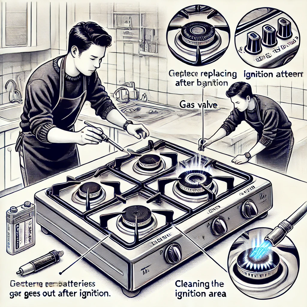 린나이 가스렌지 점화불량