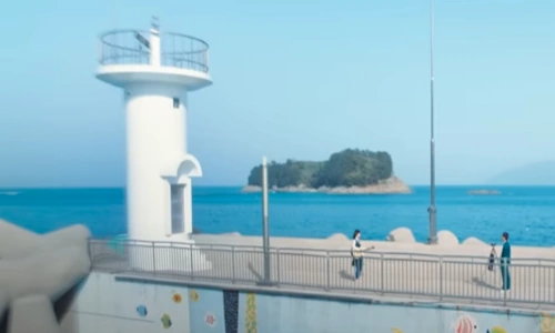 무인도의 디바 촬영장소 바다