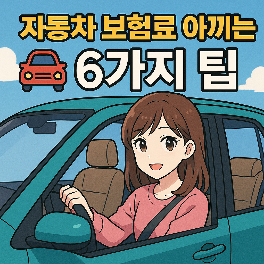 자동차 보험료 아끼는 6가지 방법