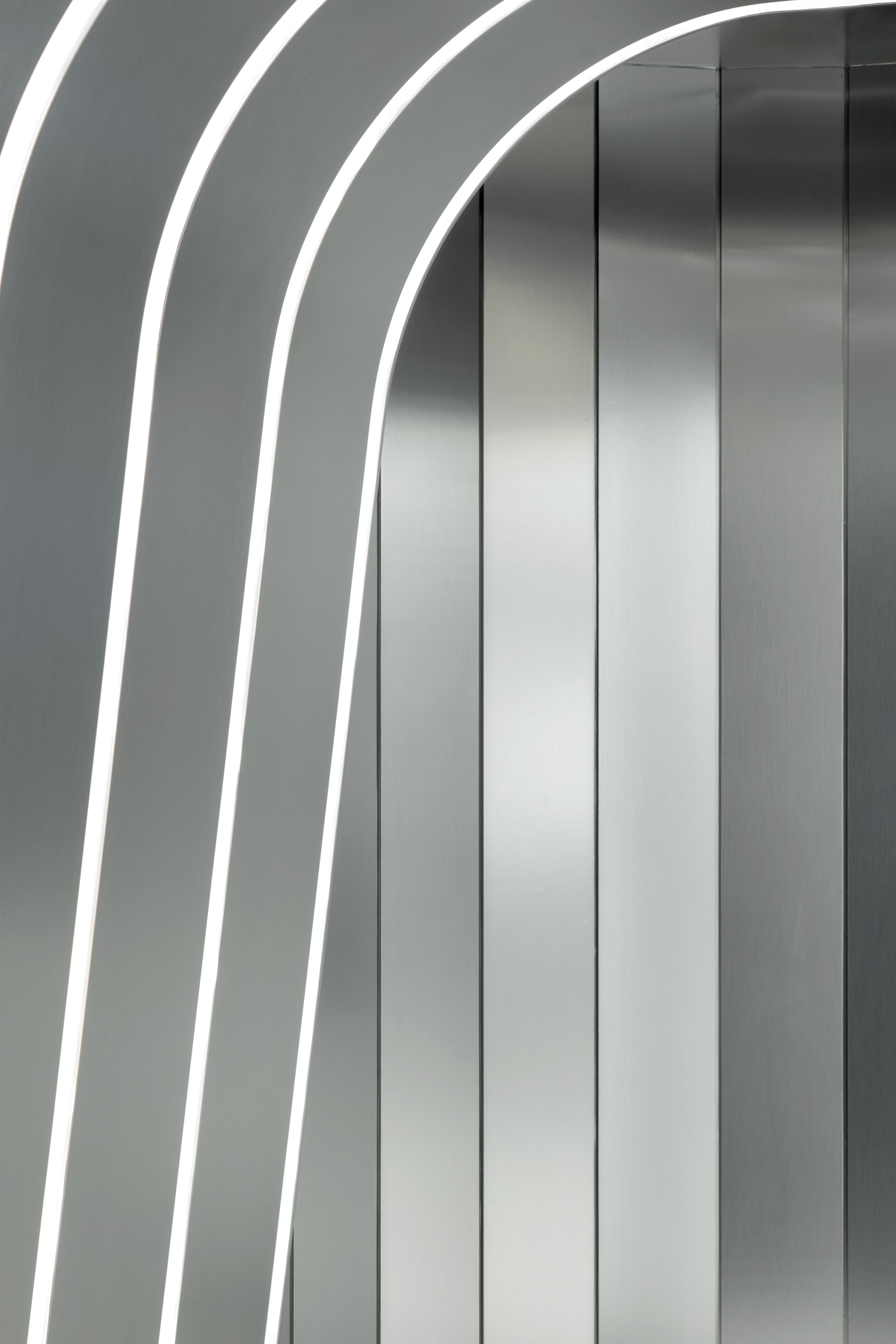 입구 메탈 라인 조명