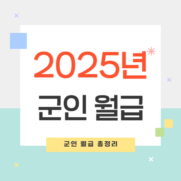 2025년 군인 월급 총정리 및 직업군인(간부·장교) 급여 비교 분석