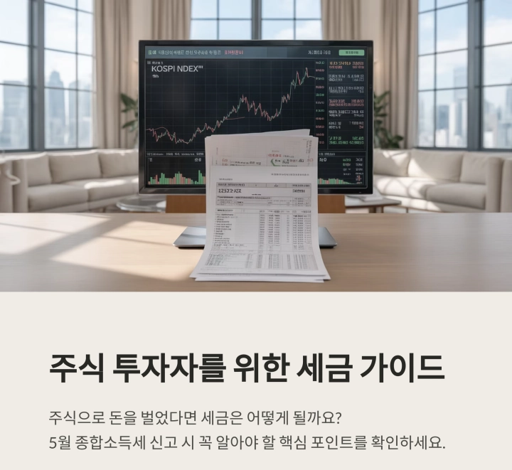 5월 종합소득세 신고 : 주식 투자자가 반드시 알아야 할 세금 포인트
