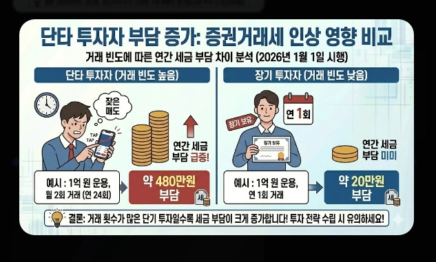 배당소득세&middot;매매차익 세금 [2026년 개정] 거래세 인상&middot;양도세&middot;종합과세 절세 총정리