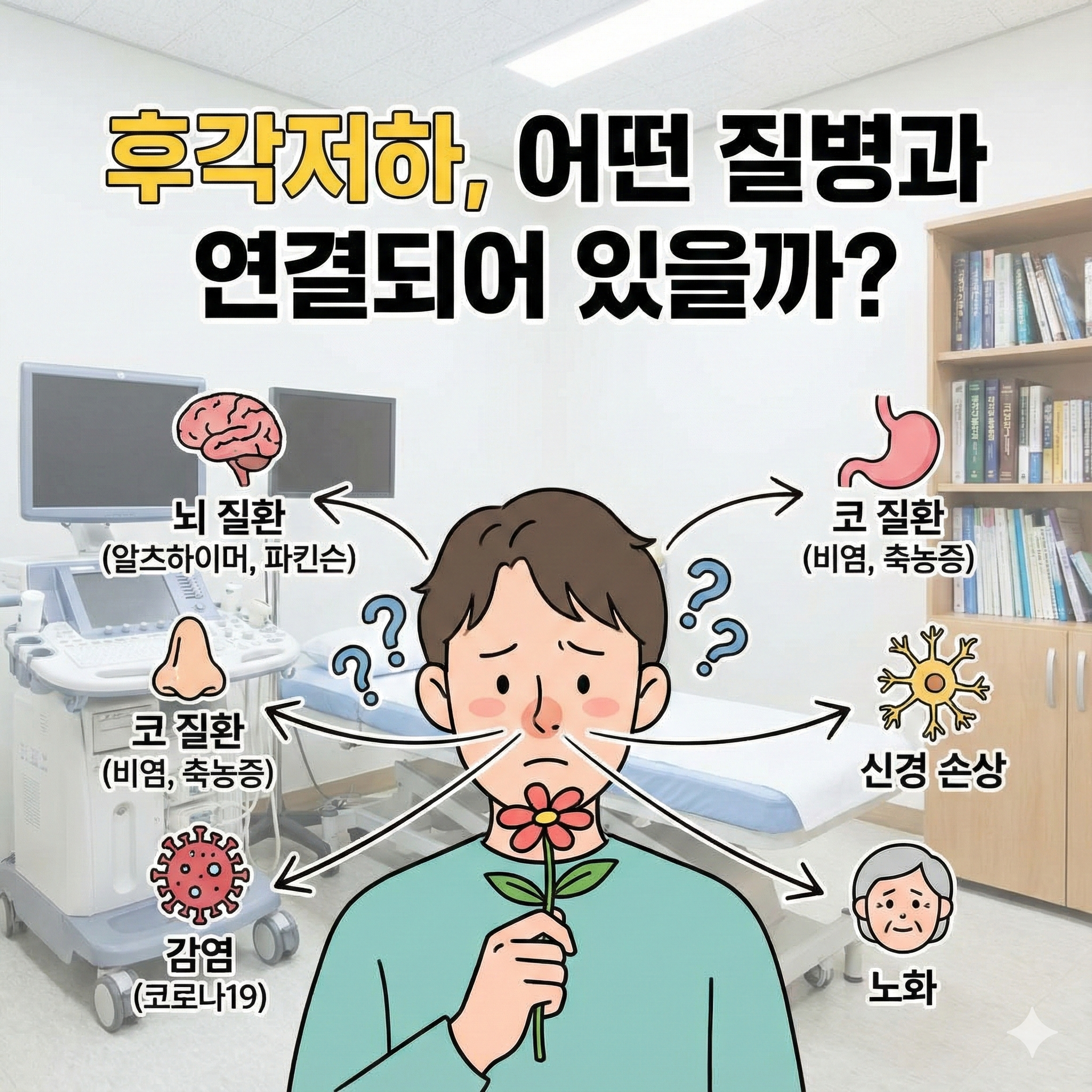후각저하, 어떤 질병과 연결되어 있을까?
