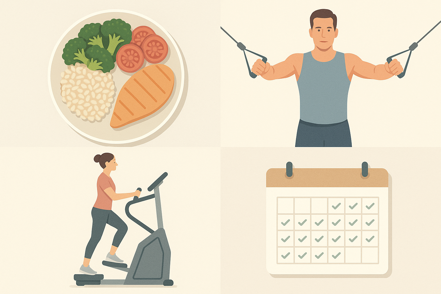 여유증 줄이는 핵심 4가지 전략 참조 일러스트