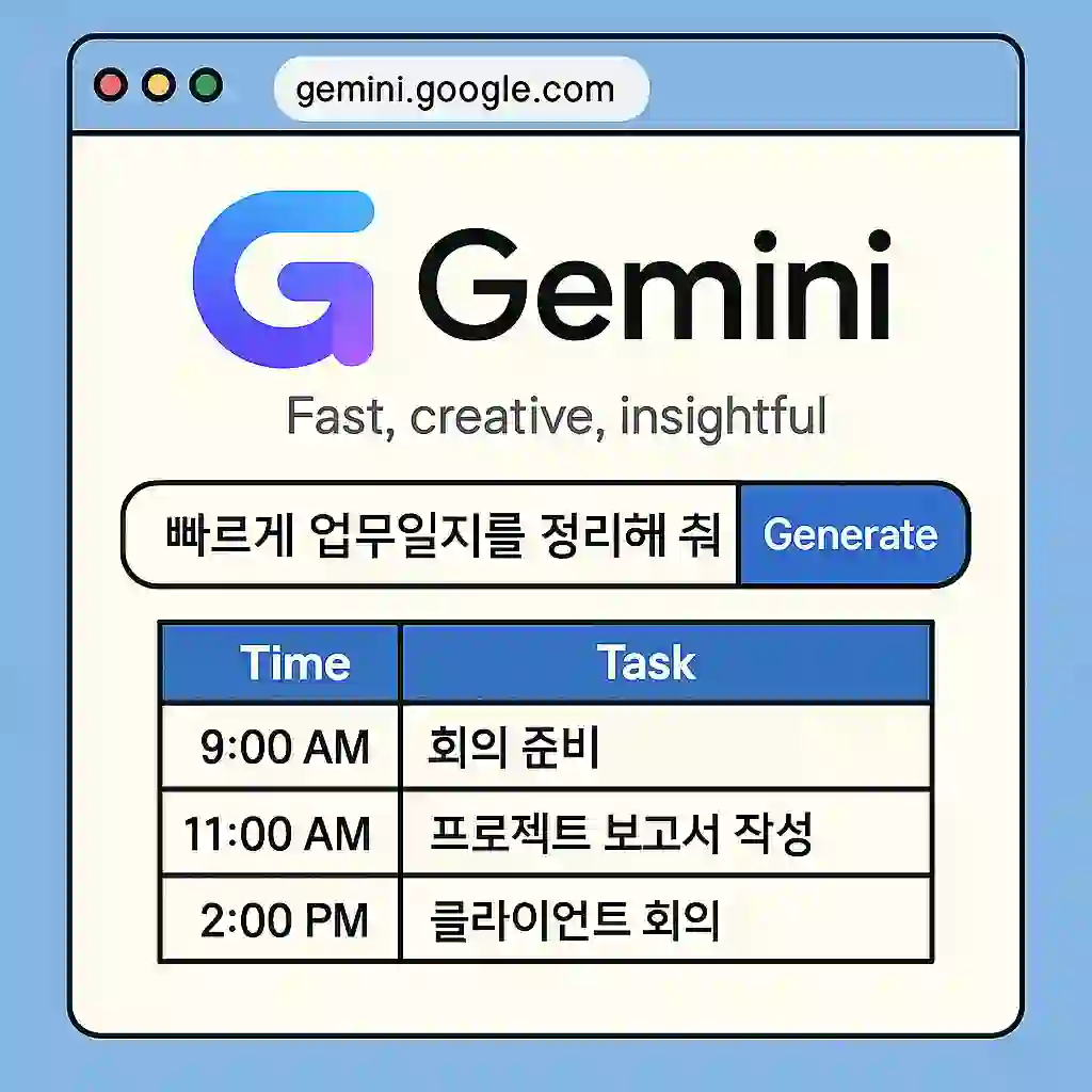 구글 제미나이로 자동화된 하루 만들기|AI 업무 혁신법