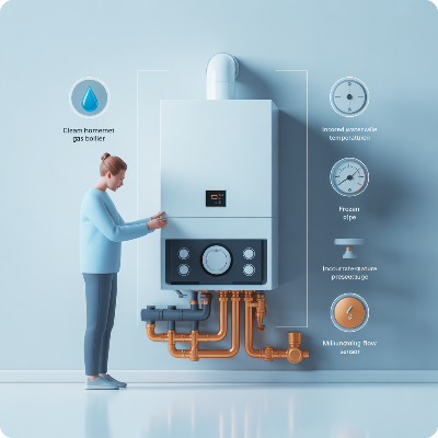 보일러 온수가 나오지 않을때 원인과 간단한 자가 조치방법 이미지