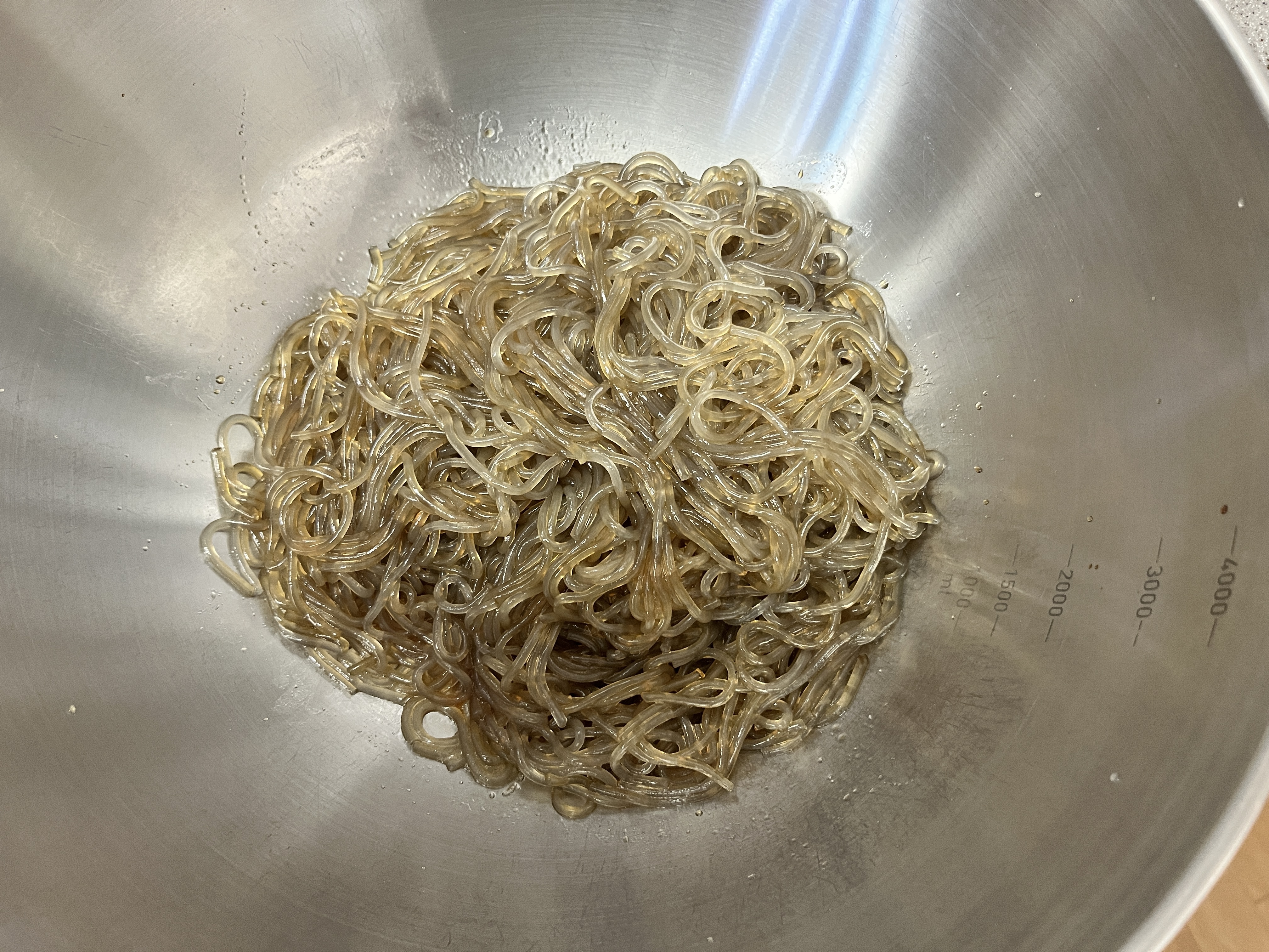 당면에 양념넣기