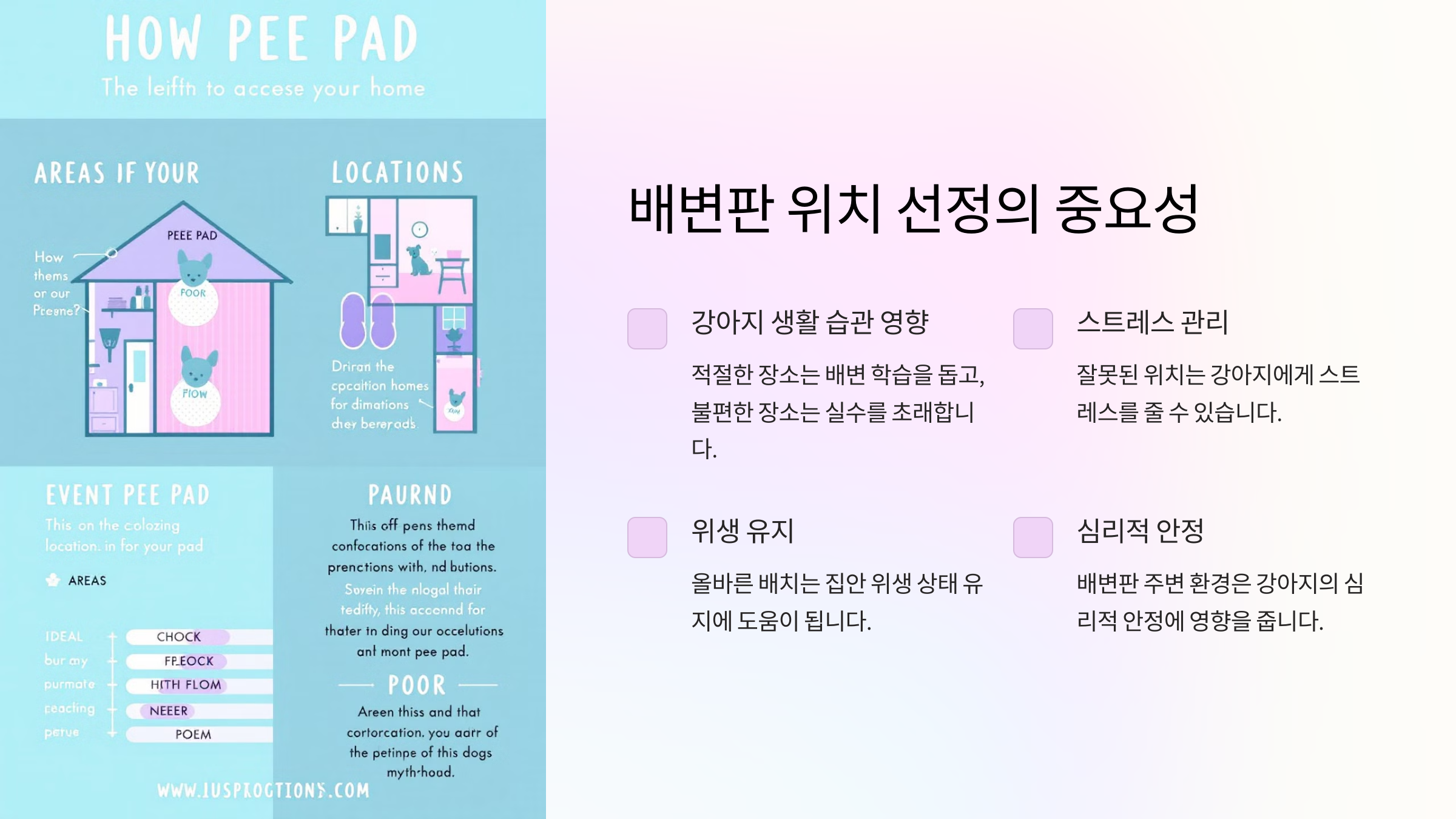 강아지 배변판 위치 선정의 중요성