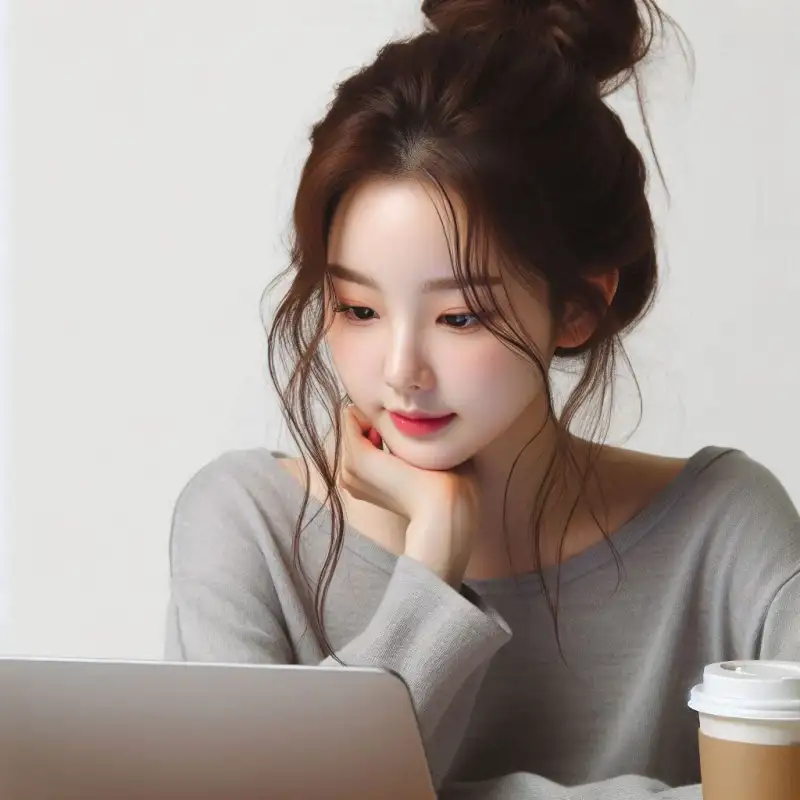 하나은행-모바일-신분증-등록-방법을-알아보는-여성의-모습