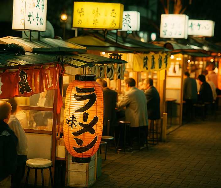 일본의 나카스 포장마차거리 이미지