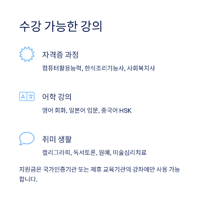 평생교육 이용권