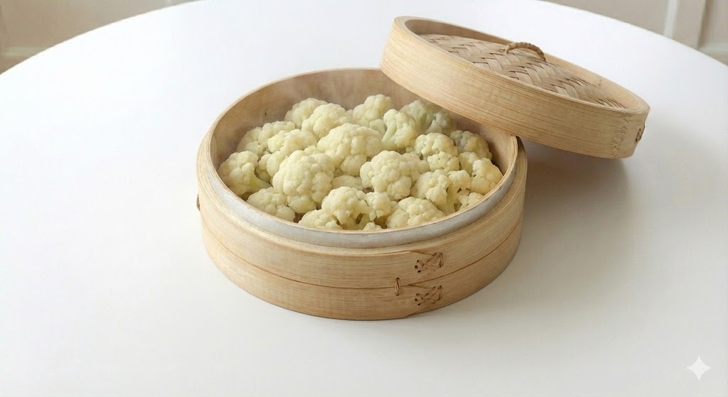 영양 손실 제로, 항산화 성분, 수분 가득, 독소 배출을 돕는 콜리플라워