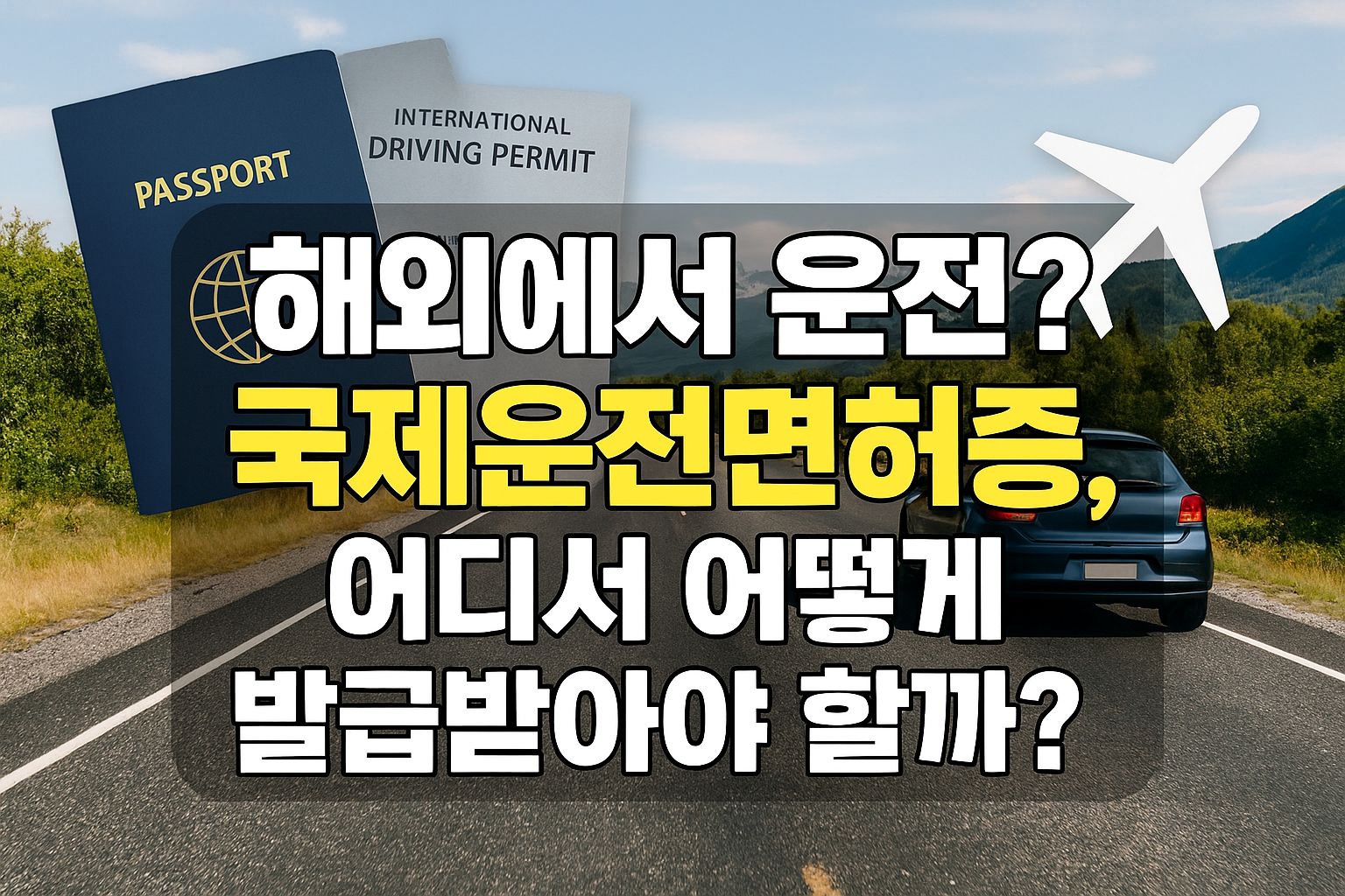 해외에서 운전? 국제운전면허증, 어디서 어떻게 발급받아야 할까?