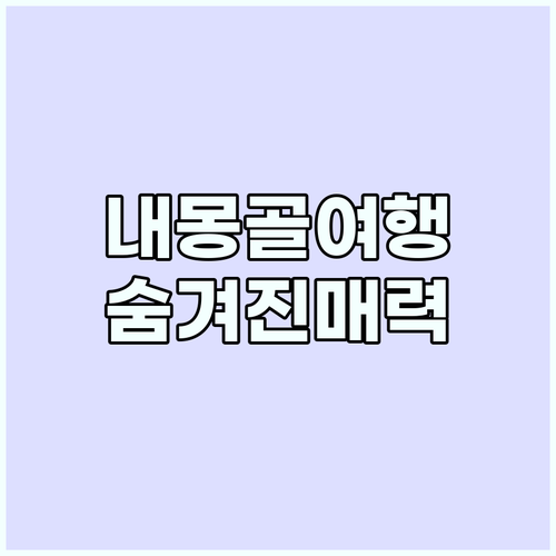 내몽골 4박 5일 여행: 숨겨진 매력..