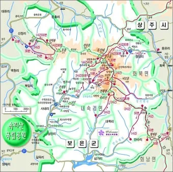 속리산 등산코스와 등산지도 정보_8