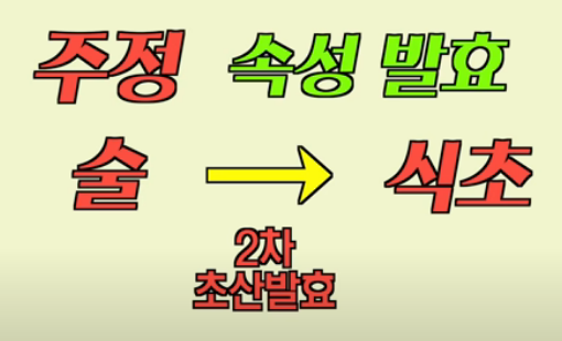 양조식초 만드는법