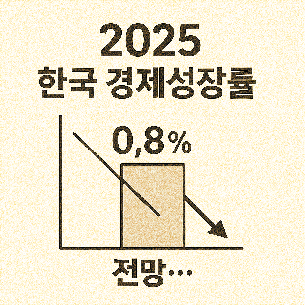 2025 한국 경제성장률 0.8% 전망
