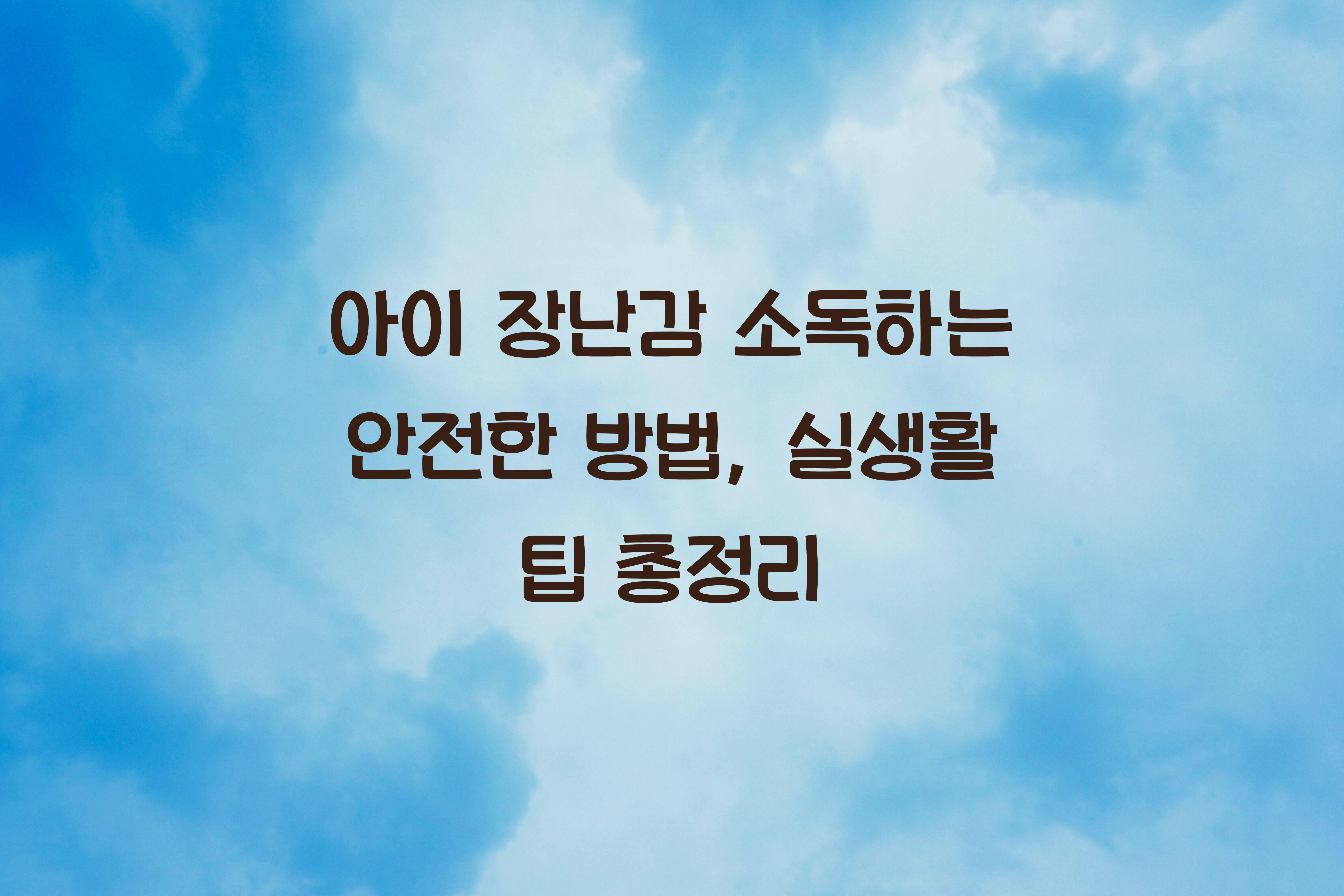 아이 장난감 소독하는 안전한 방법