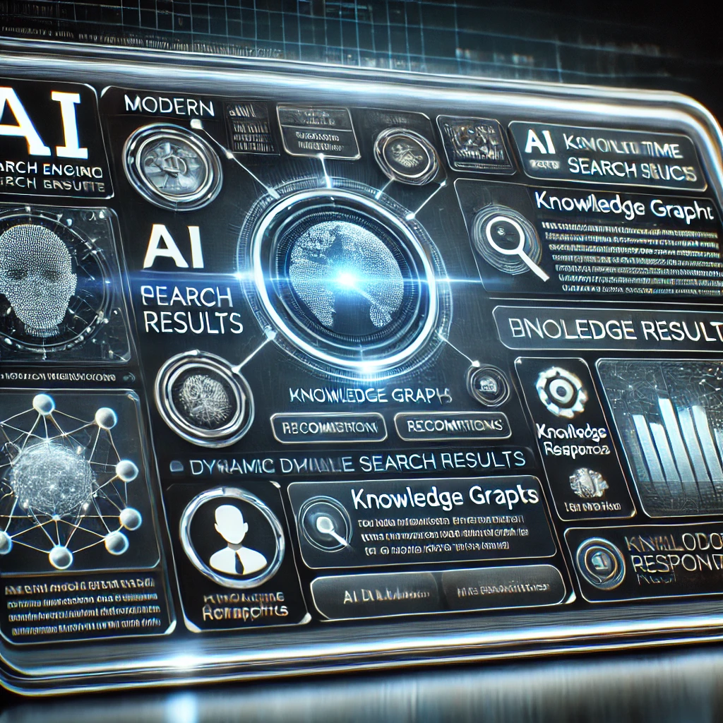 AI가 사용자 질문에 맞춰 실시간으로 검색 결과를 제공하는 첨단 검색 엔진 인터페이스
