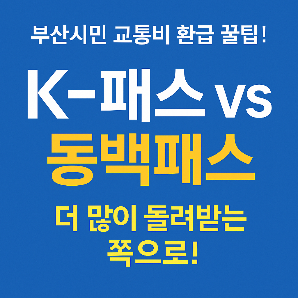 K-패스 VS 동백패스
