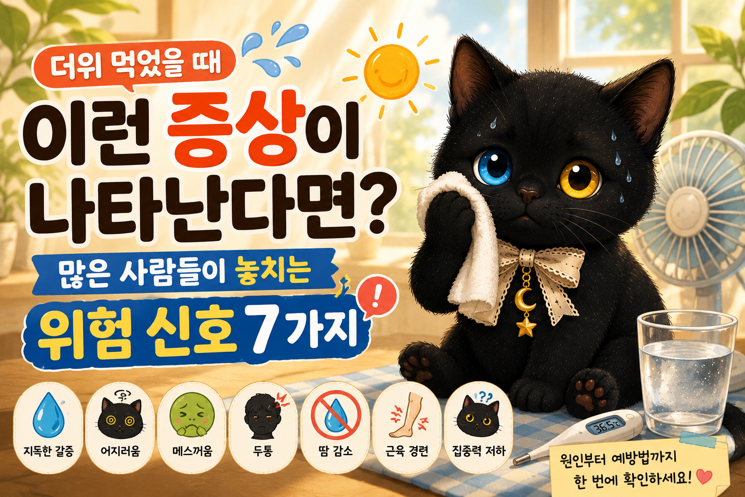 더위 먹었을 때 이런 증상이 나타난다면? 놓치기 쉬운 온열질환 신호와 예방법