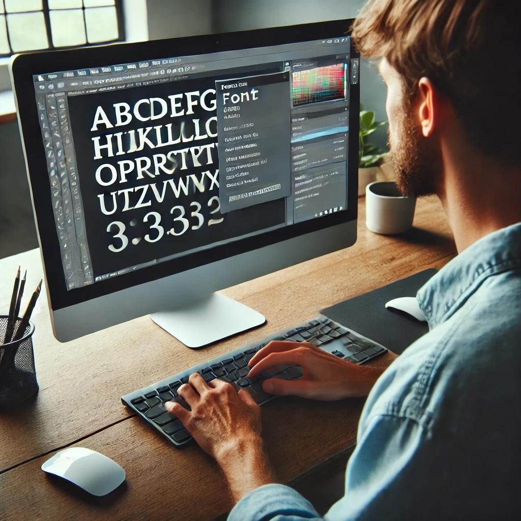 포토샵 폰트 추가 방법