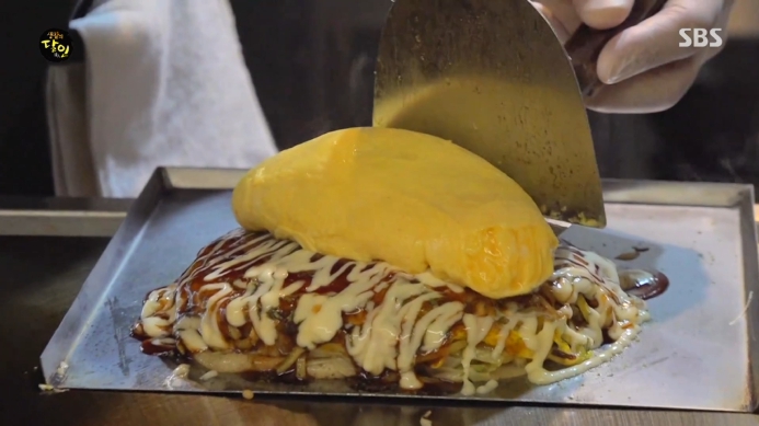 생활의달인-철판-오믈렛-오코노미야키