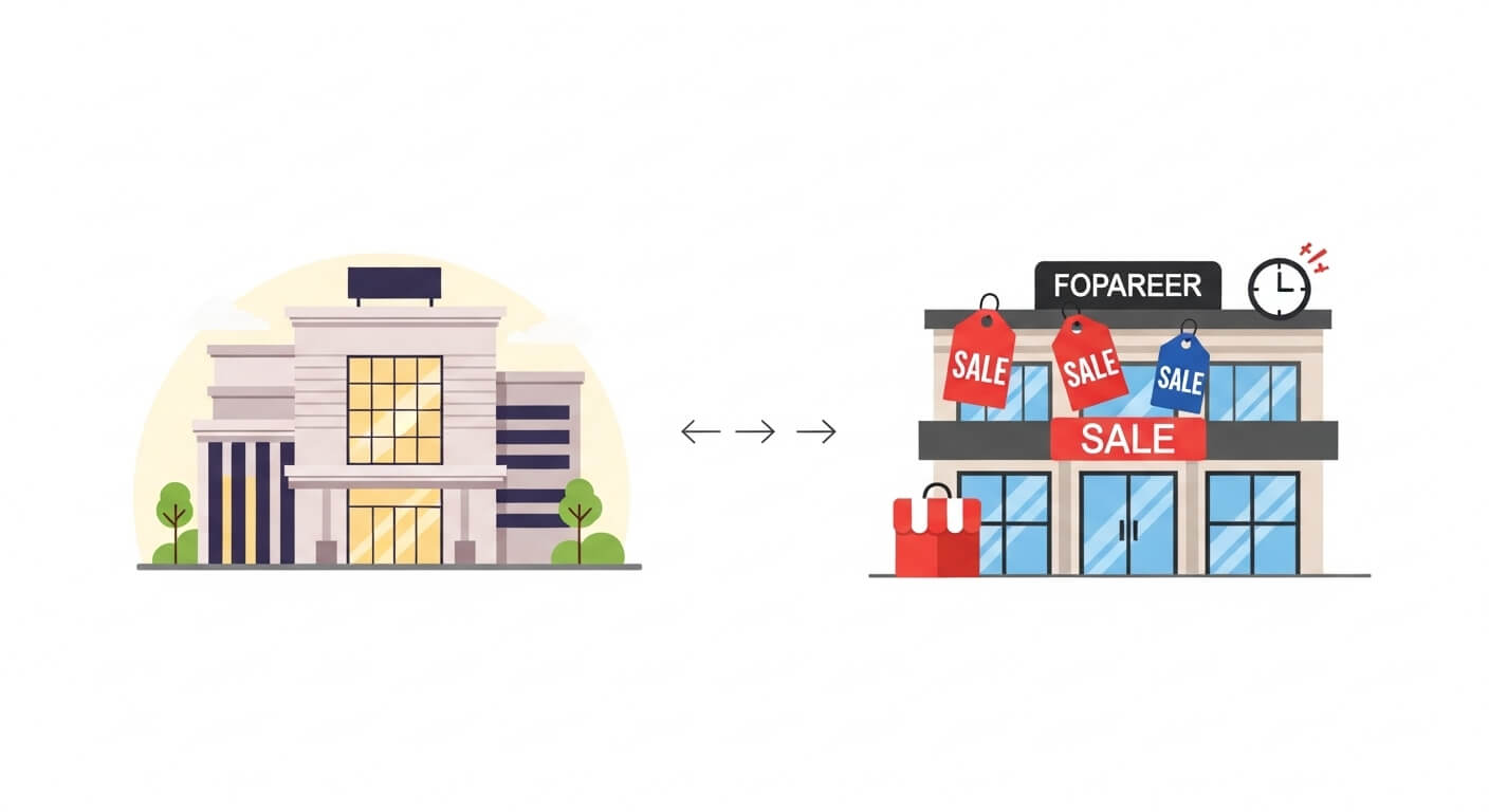국내 백화점 vs 해외 오프라인 매장
